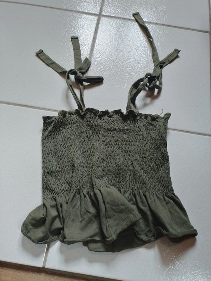 Bustier femme à bretelles femme vert kaki H&M - photo numéro 8
