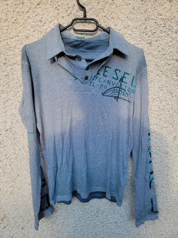 Polo manches longues diesel vintage old money grunge tie and dye