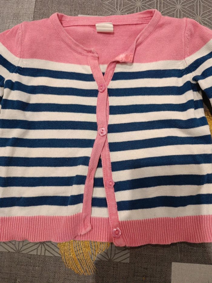 Gilet fille h&m 12 mois 80 cm - photo numéro 2