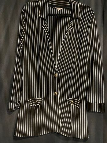 Veste noire rayures blanches Morgan