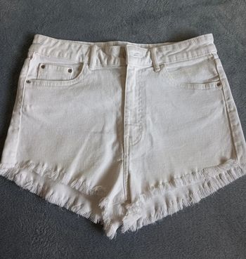 Short en jean blanc 40
