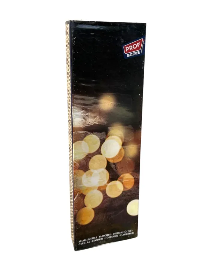 Boîte de 40 allumettes de sûreté longues 20 cm Prof Match Neuf