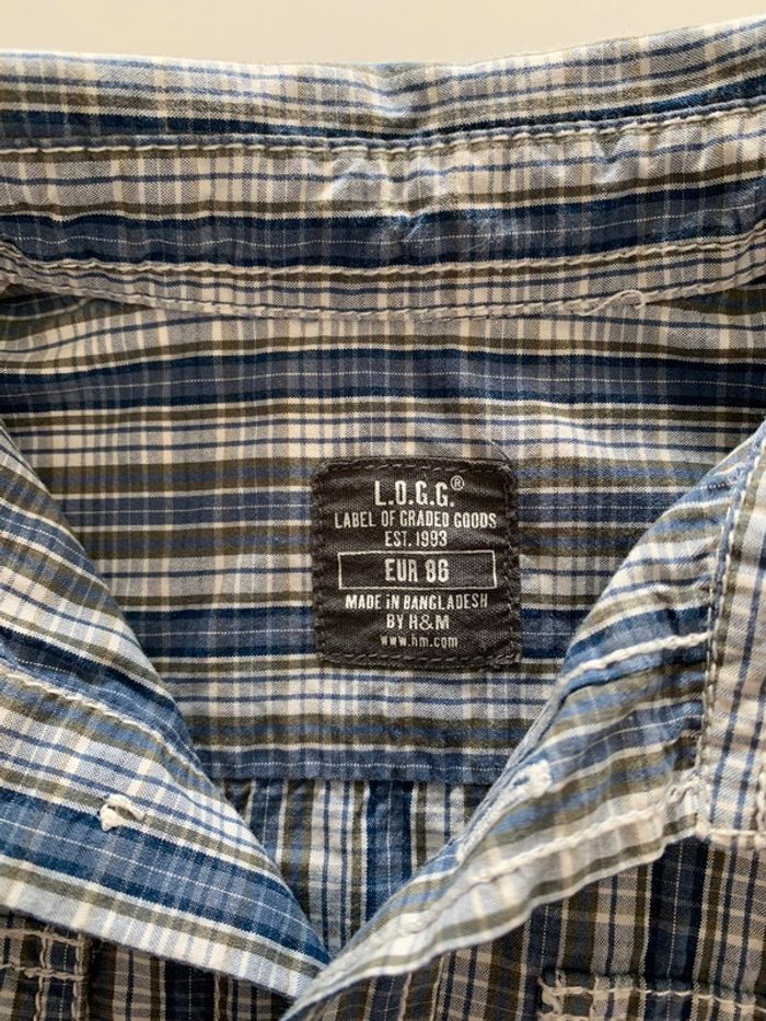 Chemise manches courtes bebe garçon H&M 12/18 mois - photo numéro 2