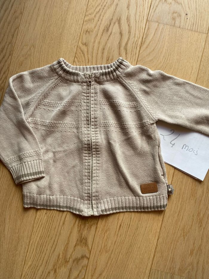 Gilet beige chic – Sergent Major – 24 mois
