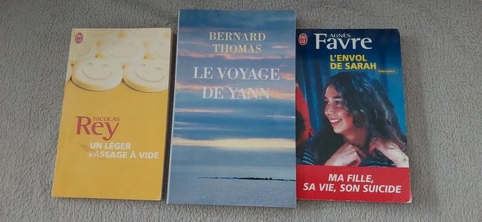 Lot 3 livres témoignage