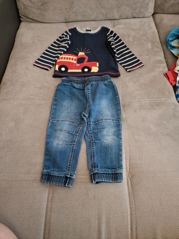 Ensemble pantalon +tee-shirt manches longues garçon