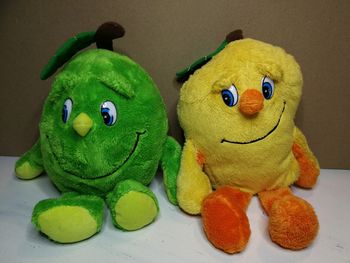 Lot 2 Peluches playtive pomme et mangue