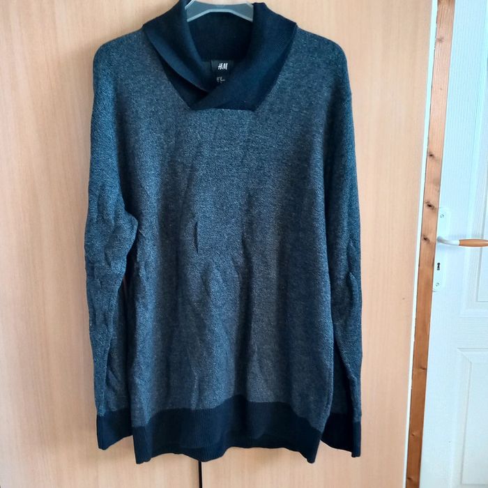 Pull gris chiné h&m