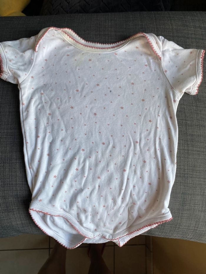 Lot 7 bodies boutchou, H&M, mots d’enfants, fille manches courtes 36m - photo numéro 7