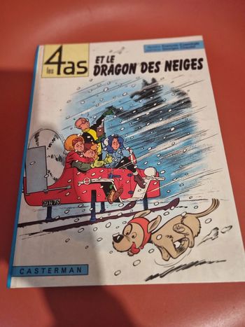 les 4 as et le dragon des neiges réédition de 1975