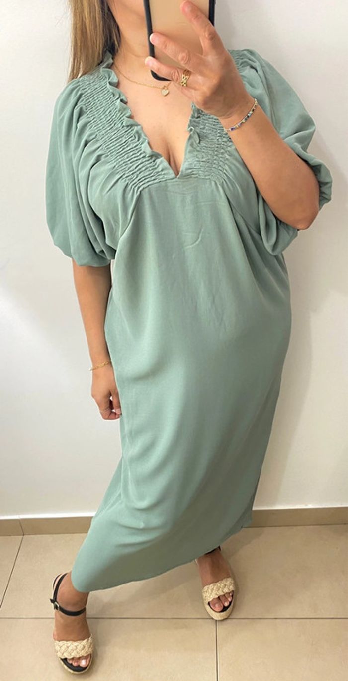 Robe Longue Ample Encolure Extensible Taille M-L