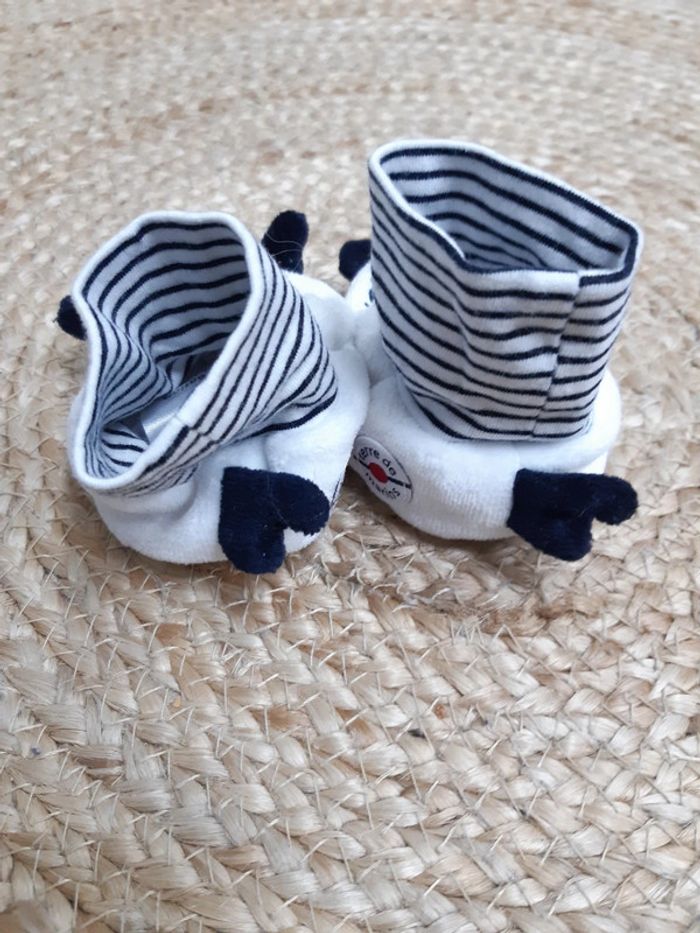 Paire de chaussons Terre de marins 3/6 mois - photo numéro 3