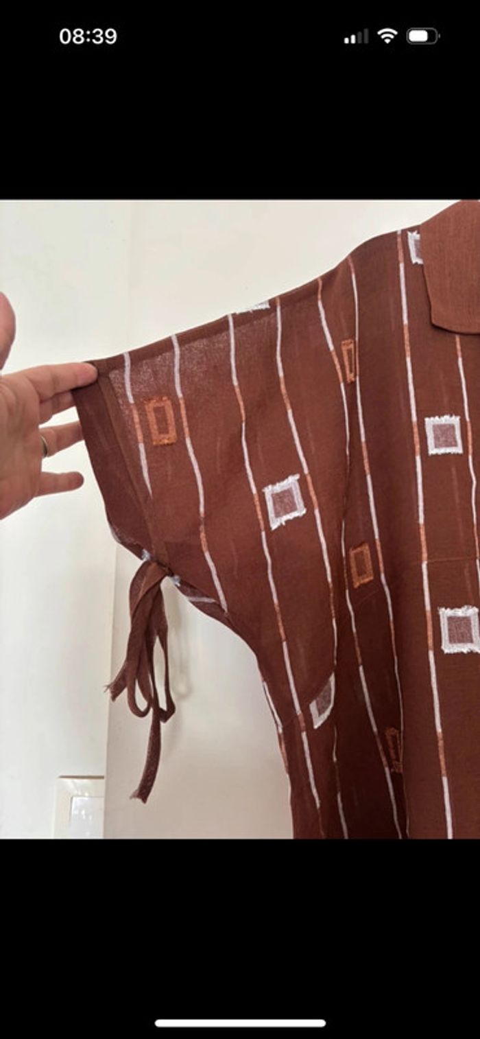 Superbe ensemble marron original neuf Alexo taille 46/48 - photo numéro 4