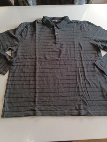 Polo manches longues homme Gémo taille XL