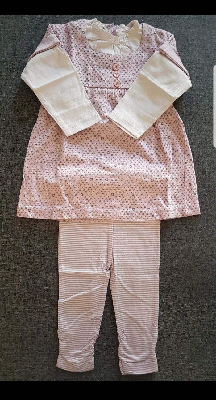 Ensemble 2 pièces fille 12 mois