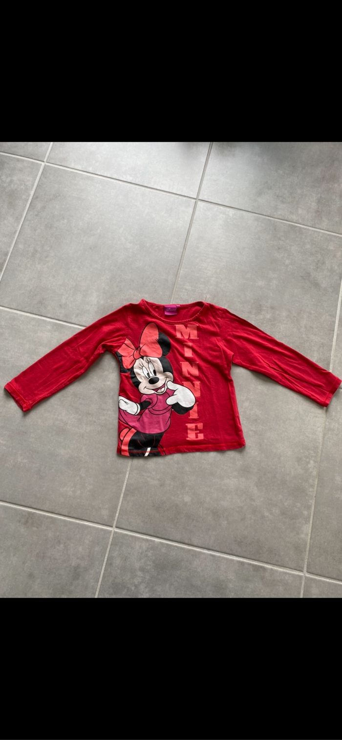 Tee shirt manches longues Minnie Disney 6 ans - photo numéro 2