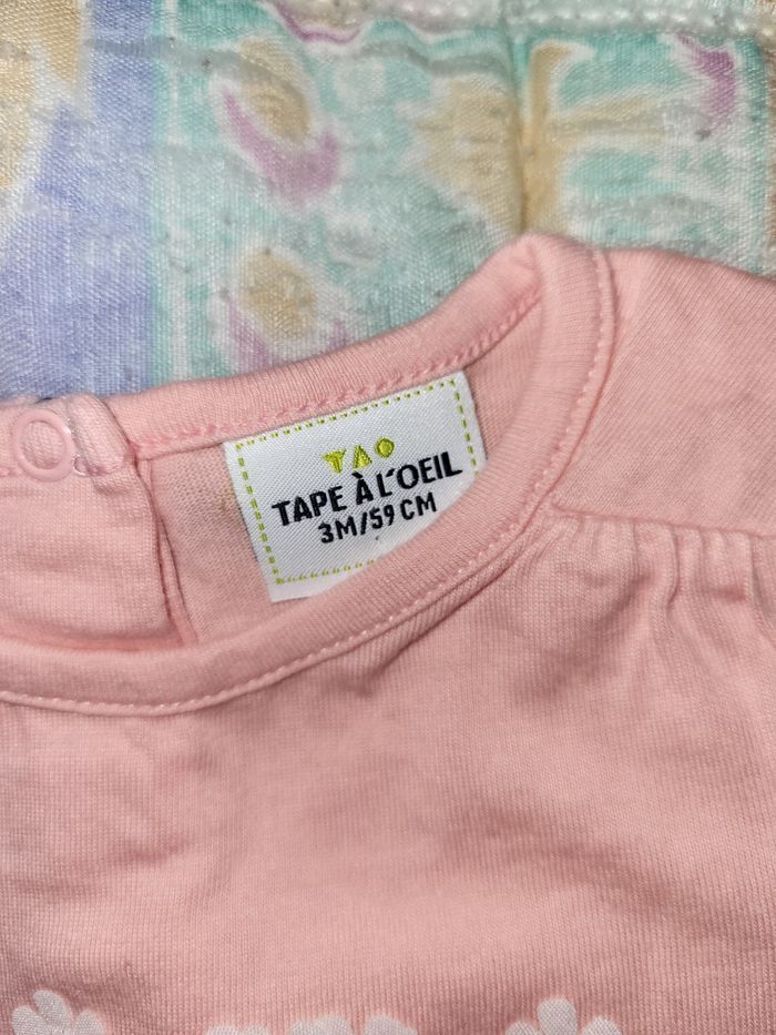 Tee-shirt fille 3 mois - photo numéro 2