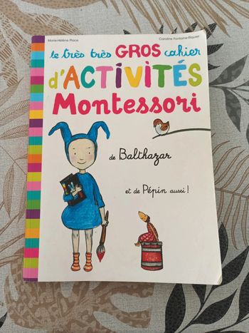 Gros livre d'activités Montessori