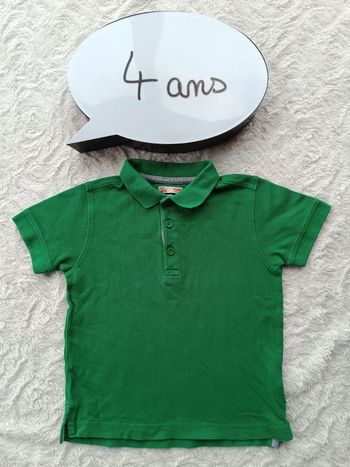 Polo manches courtes Garçon 4 ans Dpam 100% coton