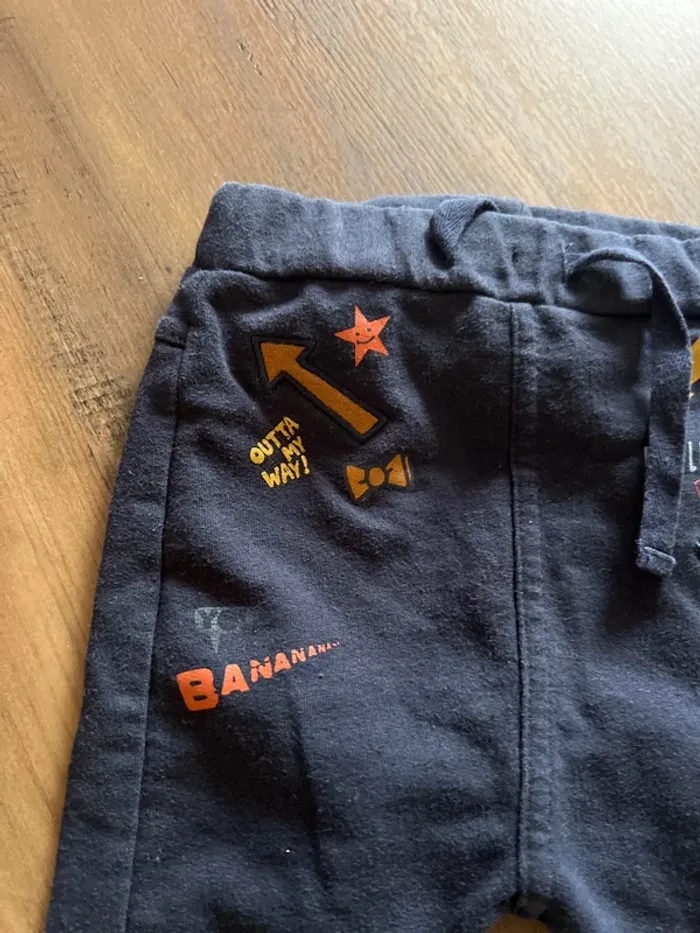 Pantalon tape à l œil 6 mois bleu - photo numéro 2