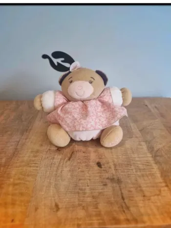 Ours en peluche Petite Rose-Pretty Chubby Bear Kaloo 18 cm