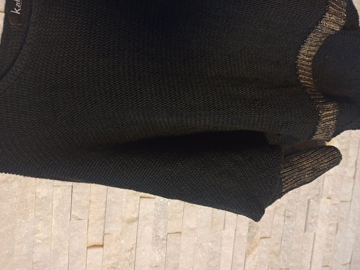 Pull Femme Noir et Marron Taille M - photo numéro 2