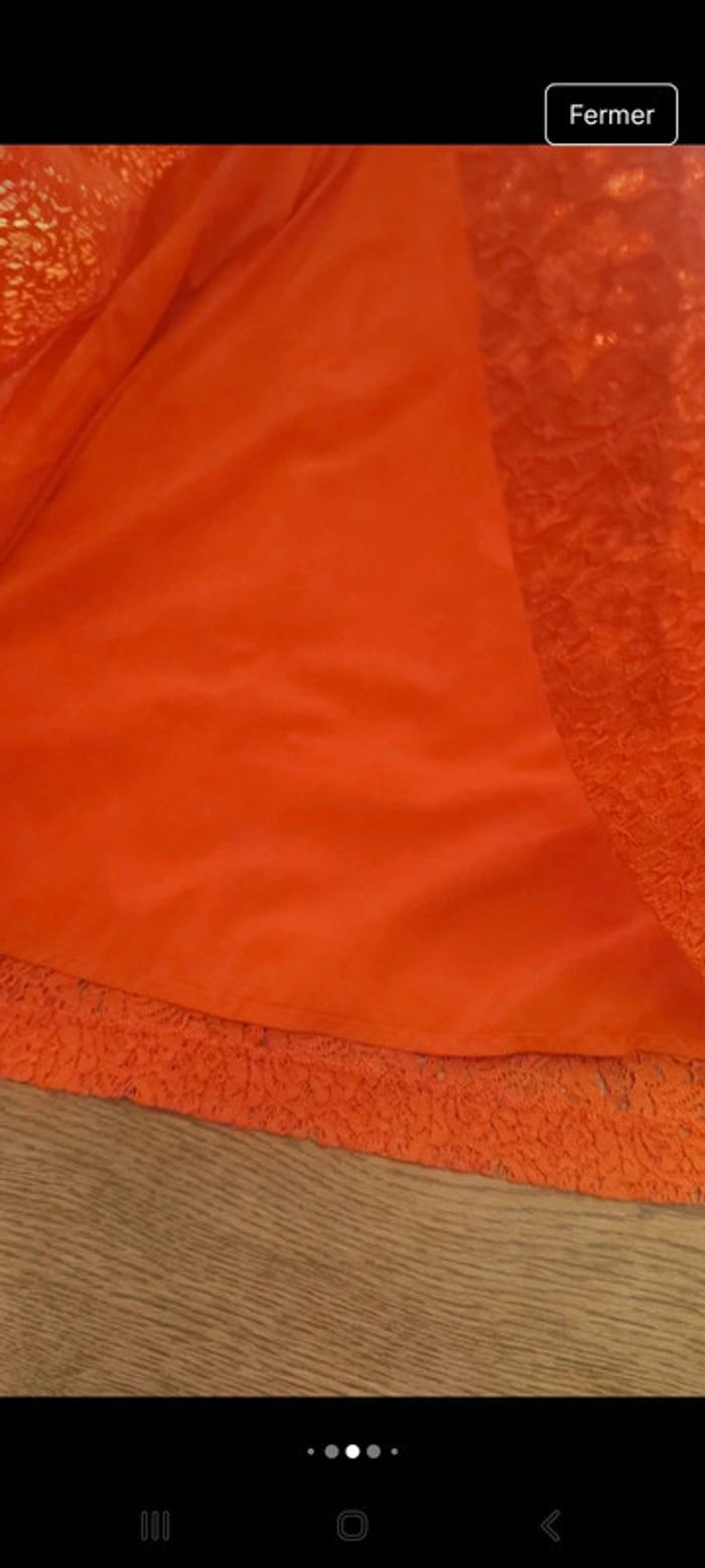 Jolie Robe FRNCH en dentelles rouge taille S - photo numéro 8