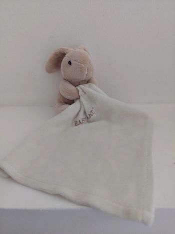 Baby Nat - doudou lapin avec mouchoir