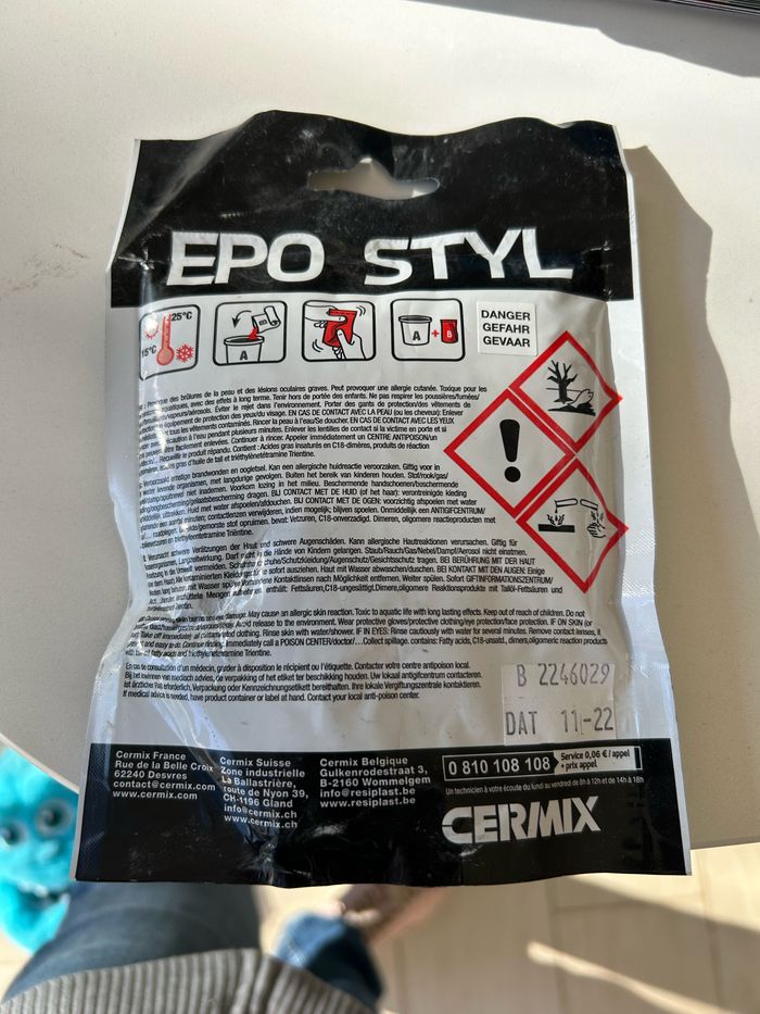 EPO styl gris alu composant b marque cermix - photo numéro 2