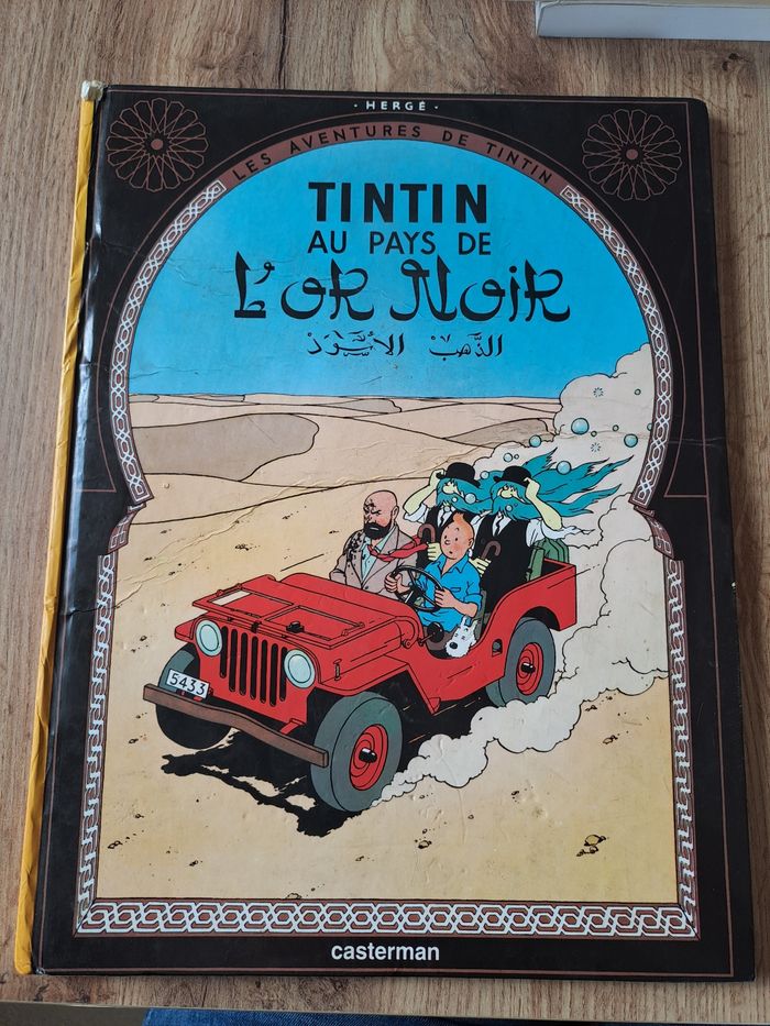 BD tintin au pays de l'or noir