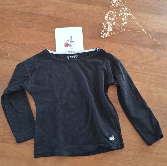 Tee-shirt manche longue noir _ 4 ans _ orchestra