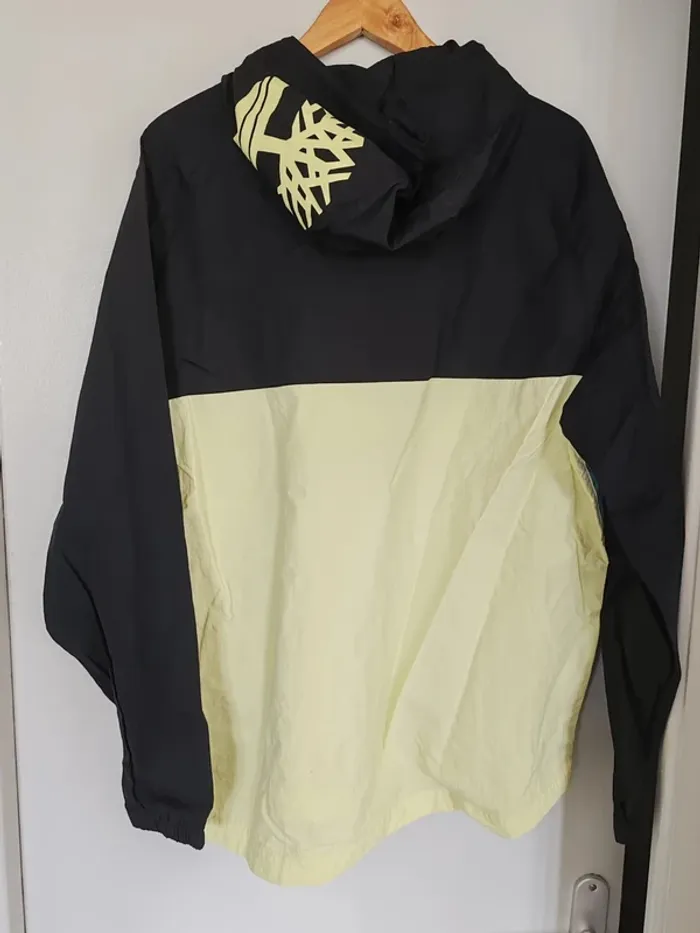 K-Way Imperméable Quart Zip Timberland Taille L Noir et Jaune - photo numéro 5