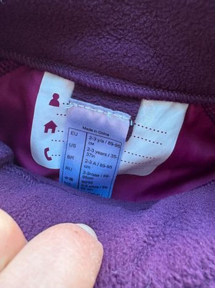 Combinaison polaire prune fille 2/3 ans Wed’ze - photo numéro 7