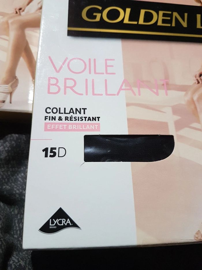 Collants  golden lady voile brillant  4L noir - photo numéro 4