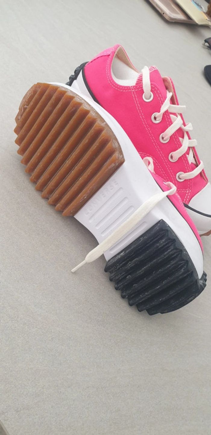 Converses plate-forme fuschia - photo numéro 3