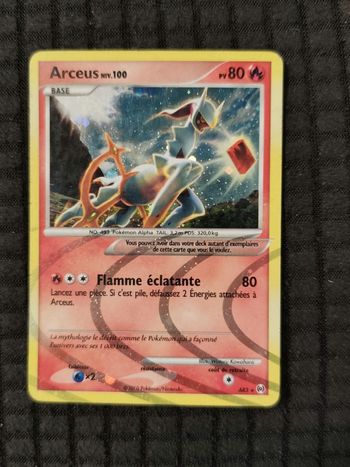 Carte pokémon Arceus niv 100 AR3