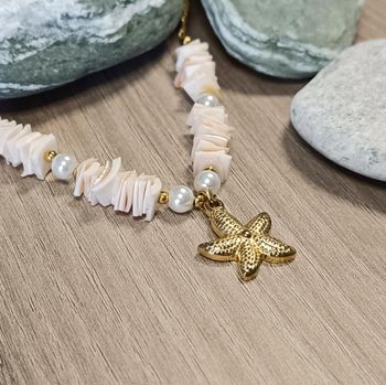 Collier étoile  rose ✅