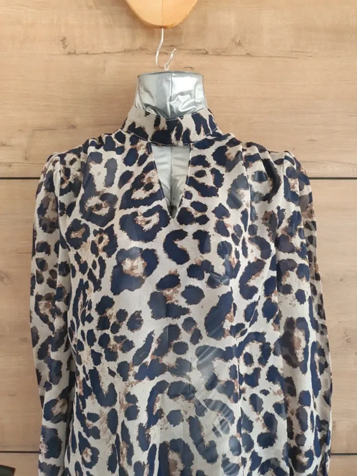 Blouse leopard transparente - photo numéro 2