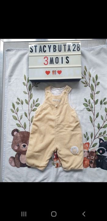Jolie Salopette fille 3 mois