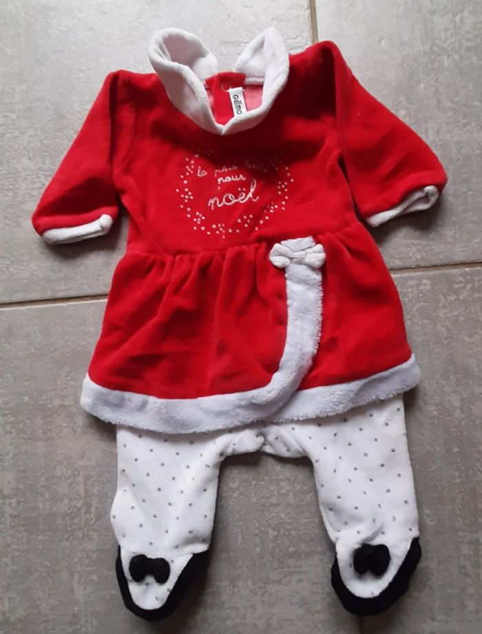 Pyjama fille Noël gémo 1 mois