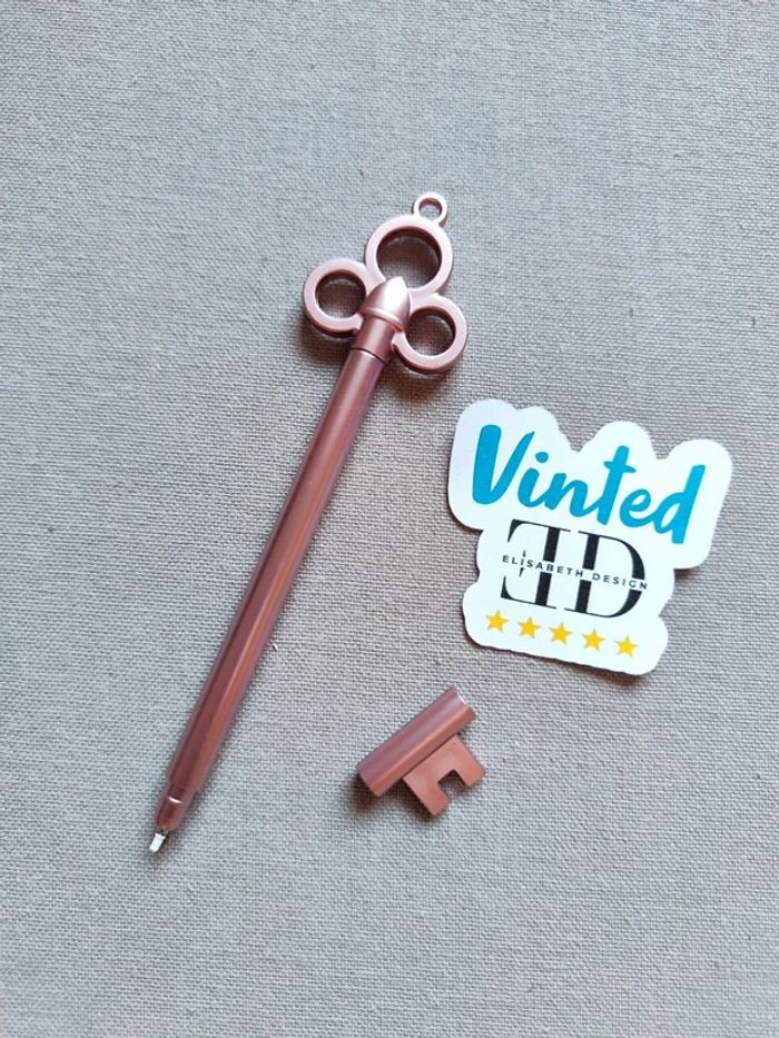 Stylo gel en forme de clé