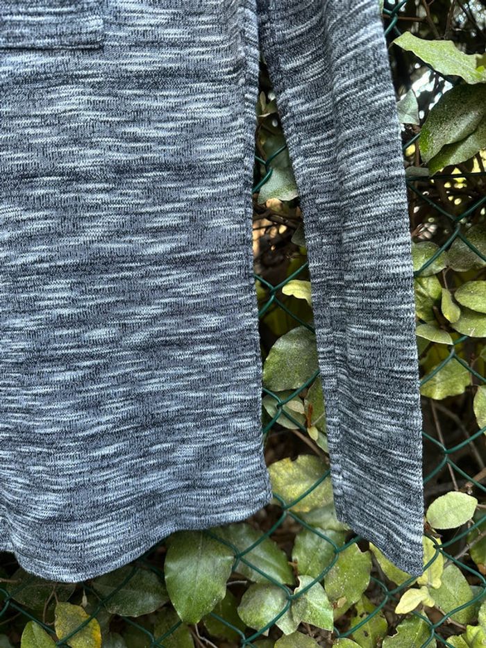 T-shirt manches longues gris chiné - photo numéro 5