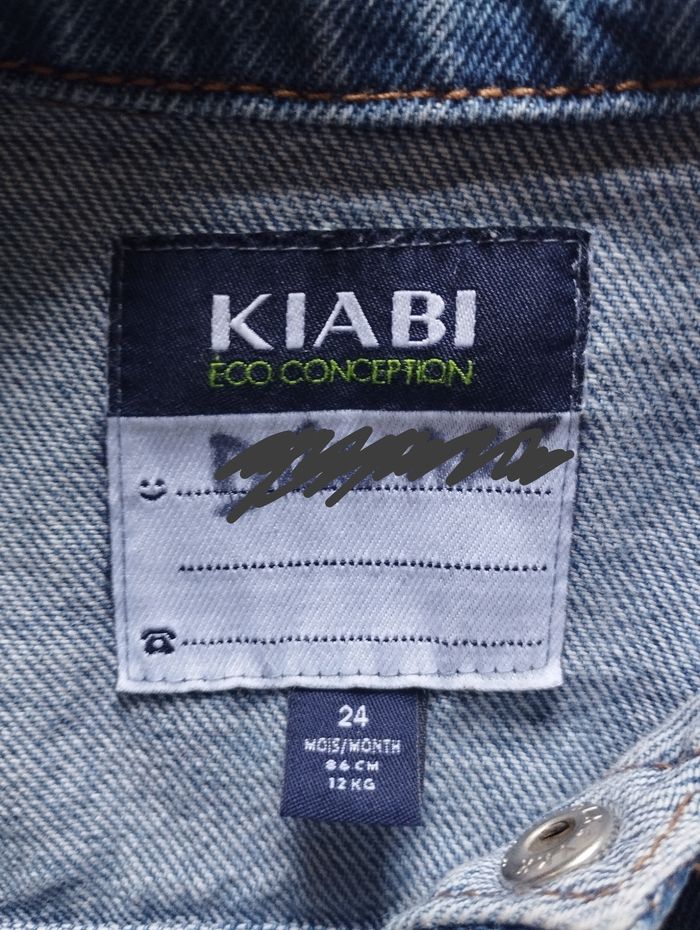 Veste en jean Kiabi 24 mois - photo numéro 2