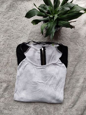 Pull fin blanc et noir Tally weijl 🌸