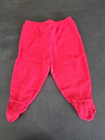 pantalon avec pieds fushia 6m