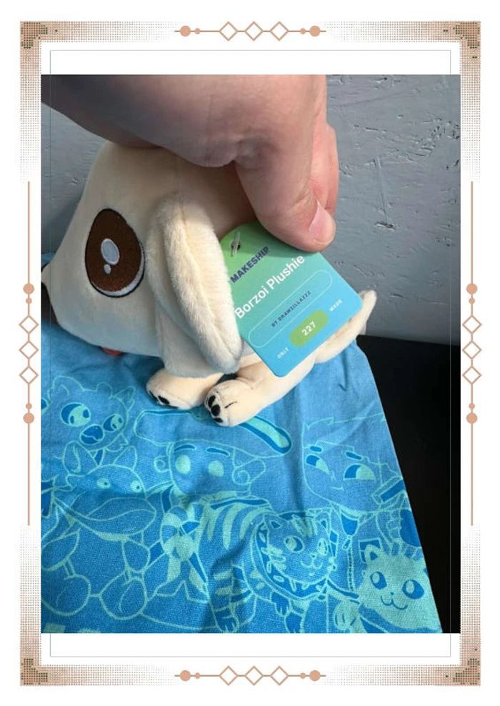 Peluche makeship borzoi - photo numéro 4