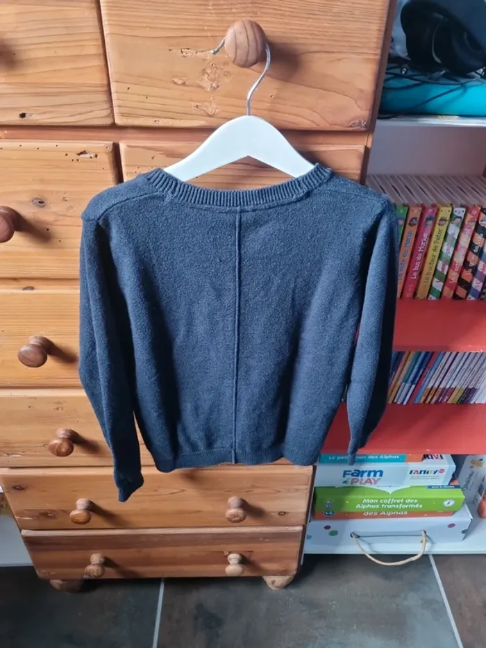 Gilet à boutons bleu marine - photo numéro 3