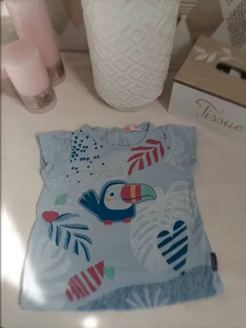 Tee-shirt manches courtes Du Pareil au Même fille 18 mois