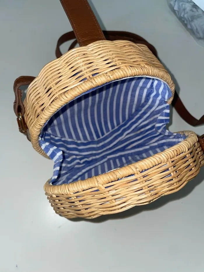 Mini sac en osier - photo numéro 3