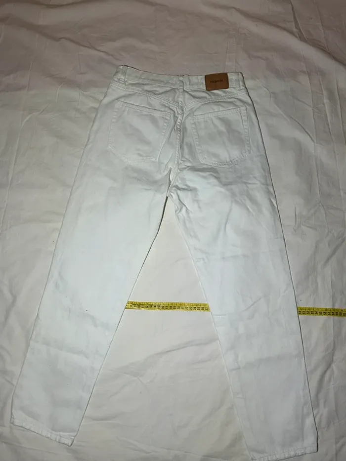 Jean pull & bear blanc - photo numéro 10